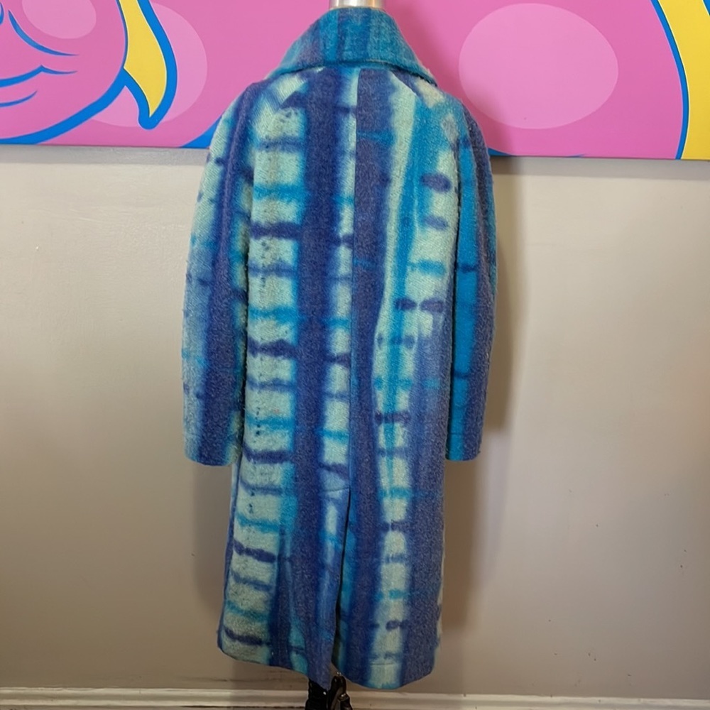 Vivienne Westwood Blue White Green Plaid Wool Coat - Picture 8 of 16